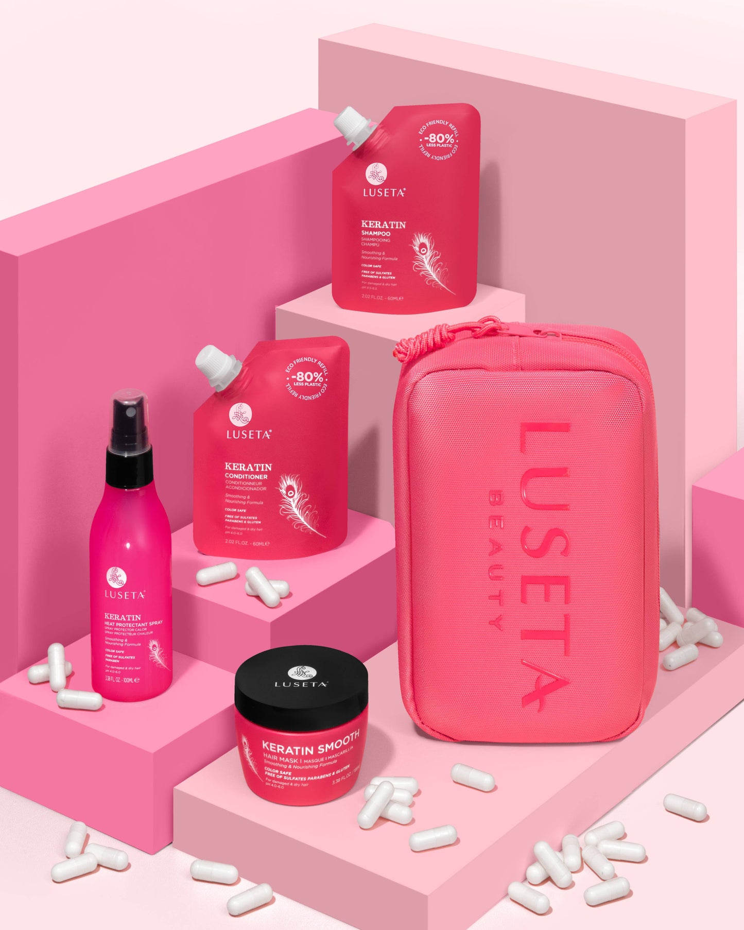 Luseta Beauty - Keratin Jet-Set Hair Smooth Kit
