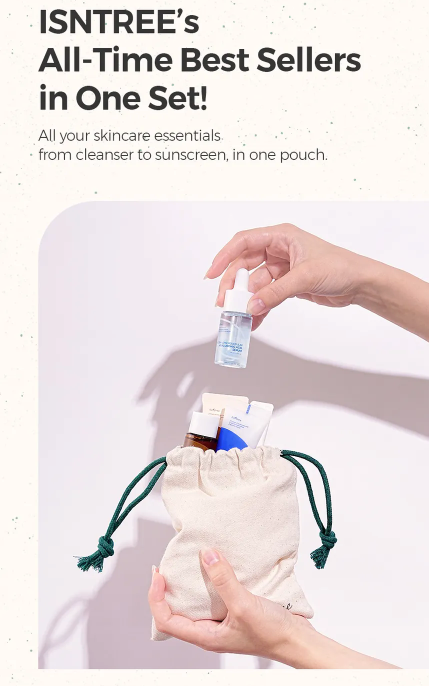 ISNTREE 5 Piece Best Seller Travel Kit