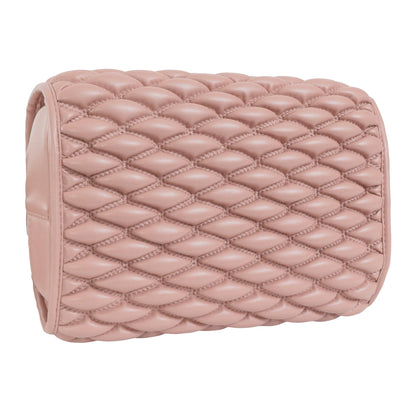 Joan & David The Bubble Quilted Roll Hanging Toiletry Bag: SEAFOAM
