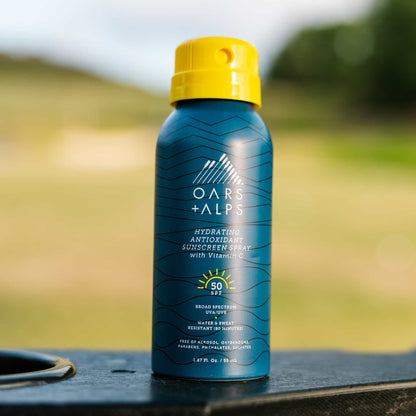 Oars + Alps - Travel Size Men's Hydrating Antioxidant SPF 50 Spray, TSA