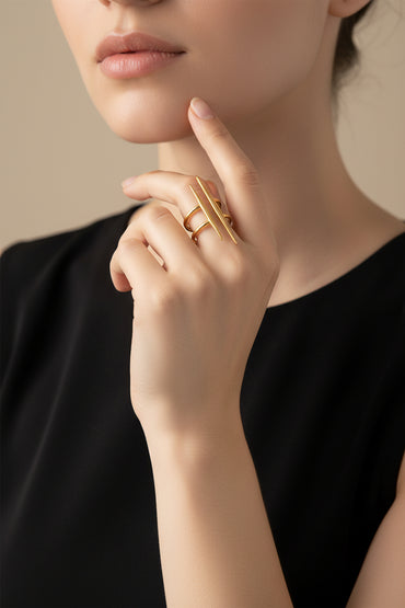 The MiNiT Shop | The Twin Spike Ring