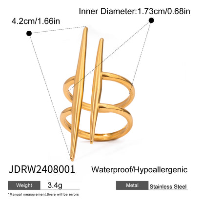 The MiNiT Shop | The Twin Spike Ring