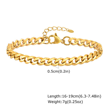 The MiNIT Shop | Classic Curb Chain Bracelet
