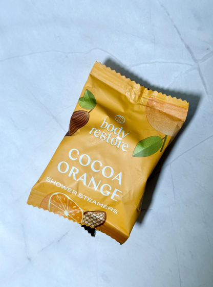 BODY RESTORE Shower Steamer Single Use Bath Bomb Self Care: Eucalyptus Mint