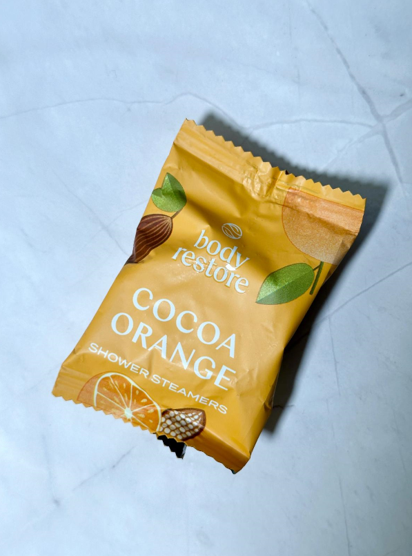 BODY RESTORE Shower Steamer Single Use Bath Bomb Self Care: Grapefruit