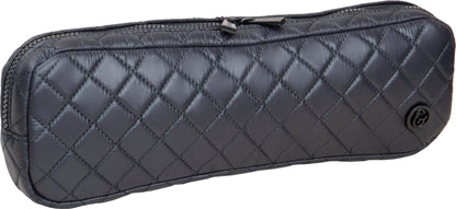 Joan & David Diamond Quilted Hair Tool Zippered Travel Case: BLACK
