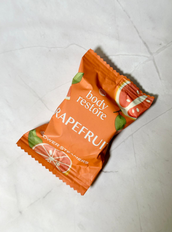 BODY RESTORE Shower Steamer Single Use Bath Bomb Self Care: Lavender