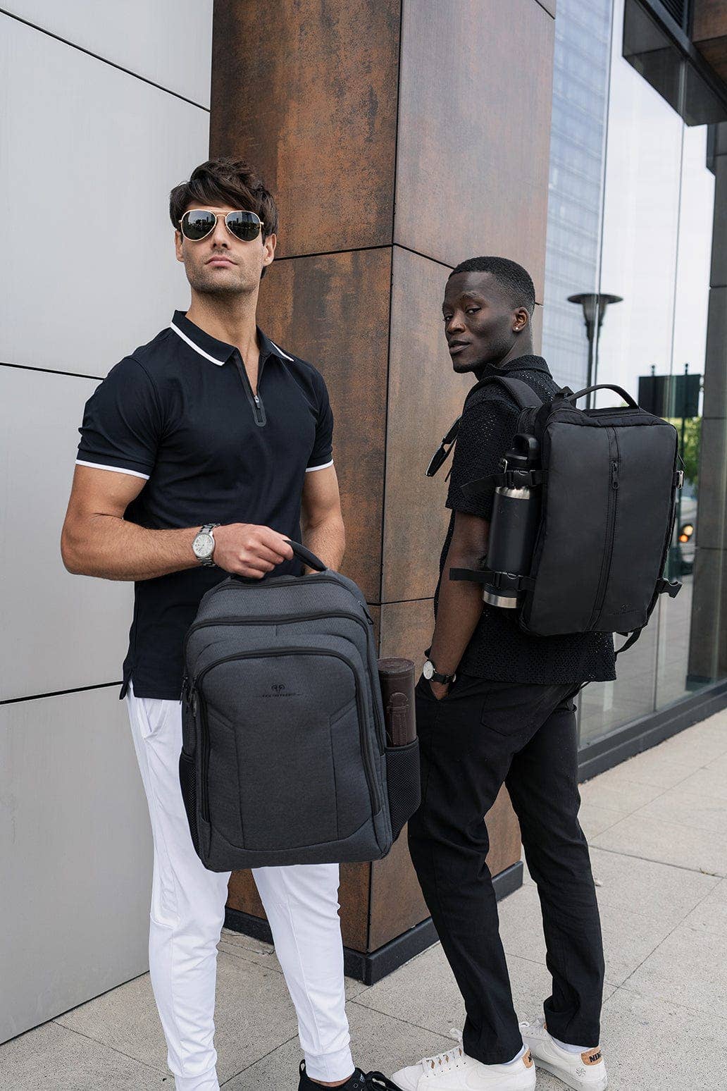 Jack Abrahams | The Mitchell | Men's 18-In Tarpaulin Expandable Travel Backpack with USB Port
