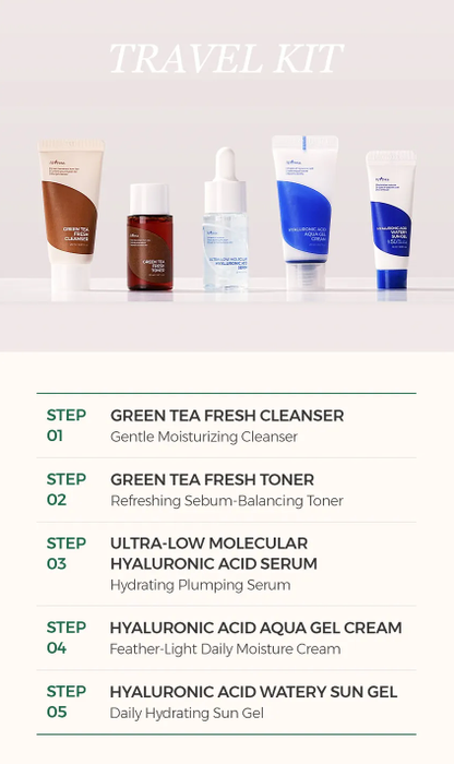 ISNTREE 5 Piece Best Seller Travel Kit