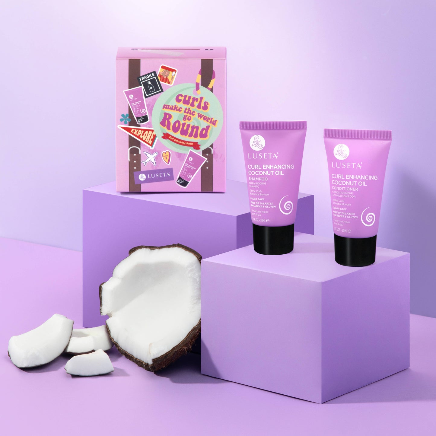 Luseta Beauty - Curl Enhancing Travel Set - 2 x 1.01oz