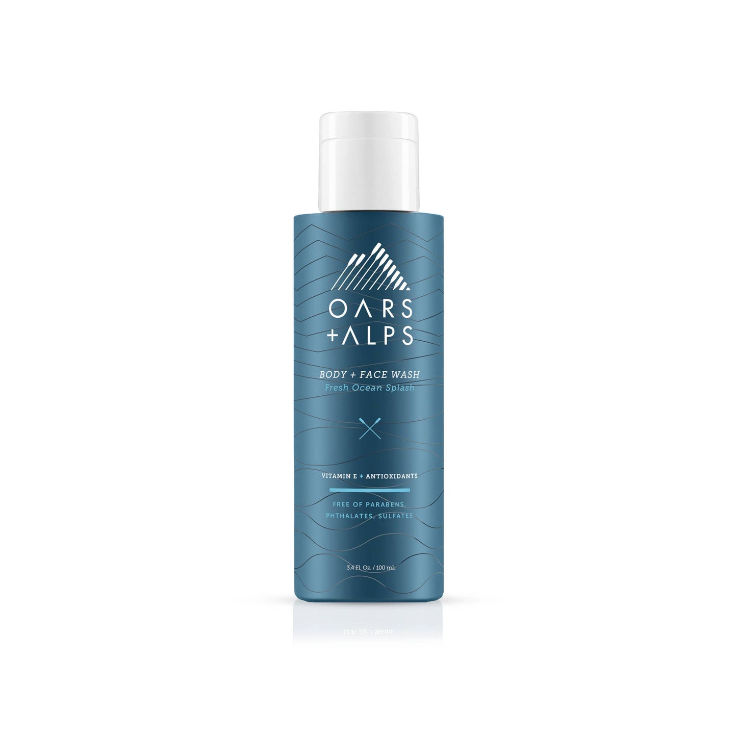 Oars + Alps - Travel Size Men's Body Wash Fresh Ocean, with Vitamin E, TSA