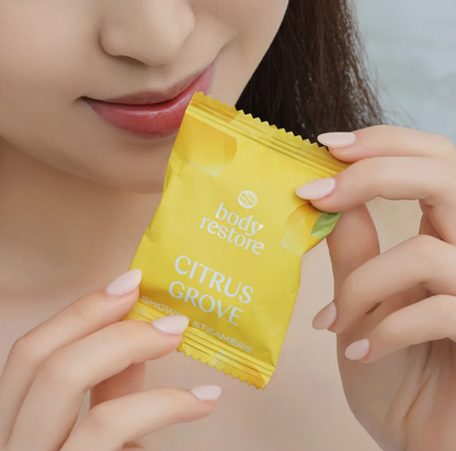 BODY RESTORE Shower Steamer Pack of 3 Set Kit : Dawn - Citrus