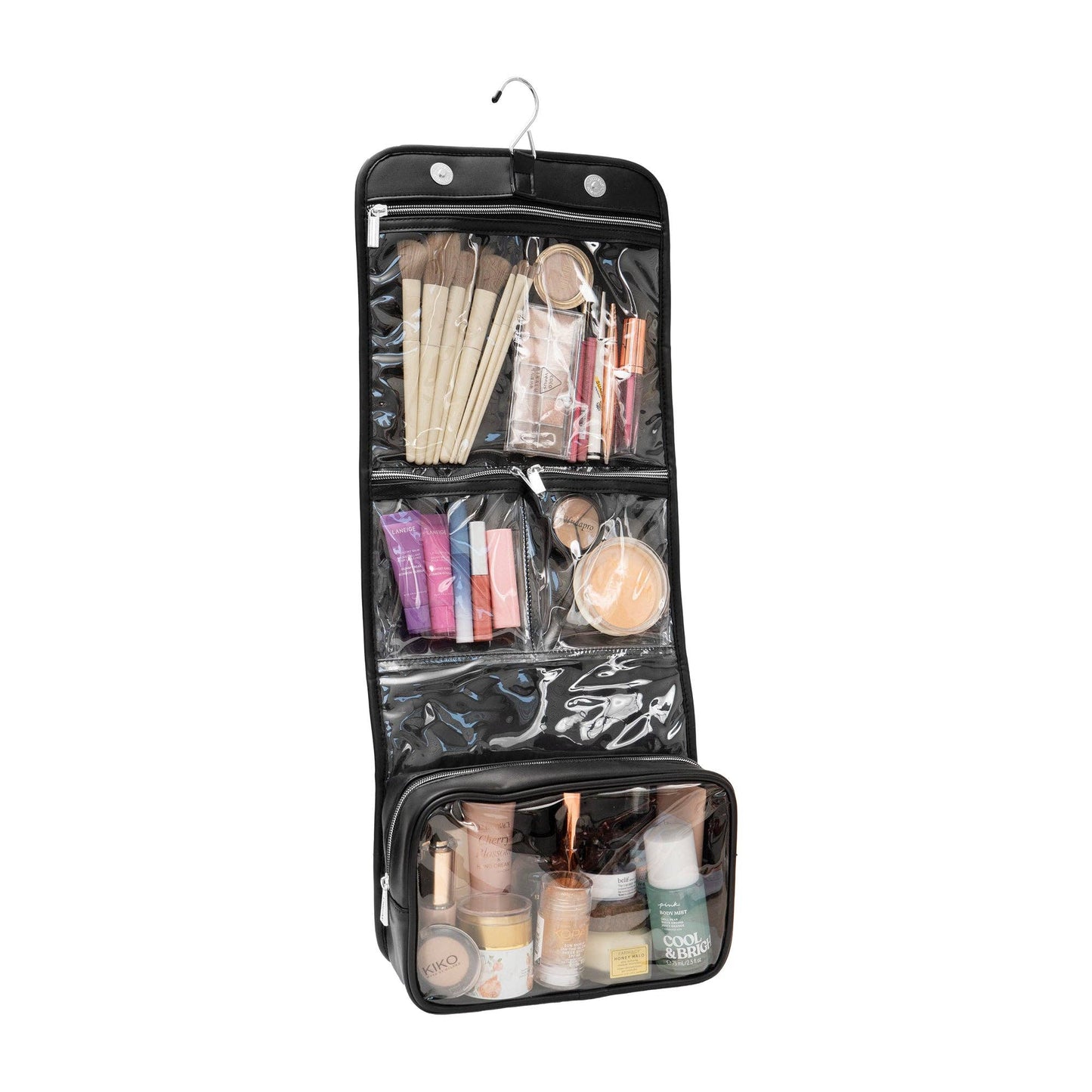 Joan & David The Bubble Quilted Roll Hanging Toiletry Bag: BLUSH