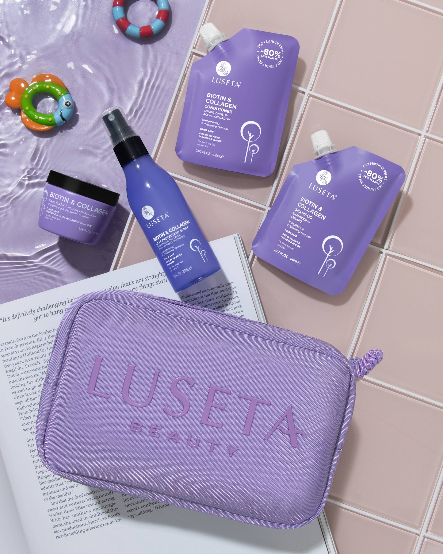 Luseta Beauty - Biotin & Collagen Jet-Set Hair Strengthen Kit