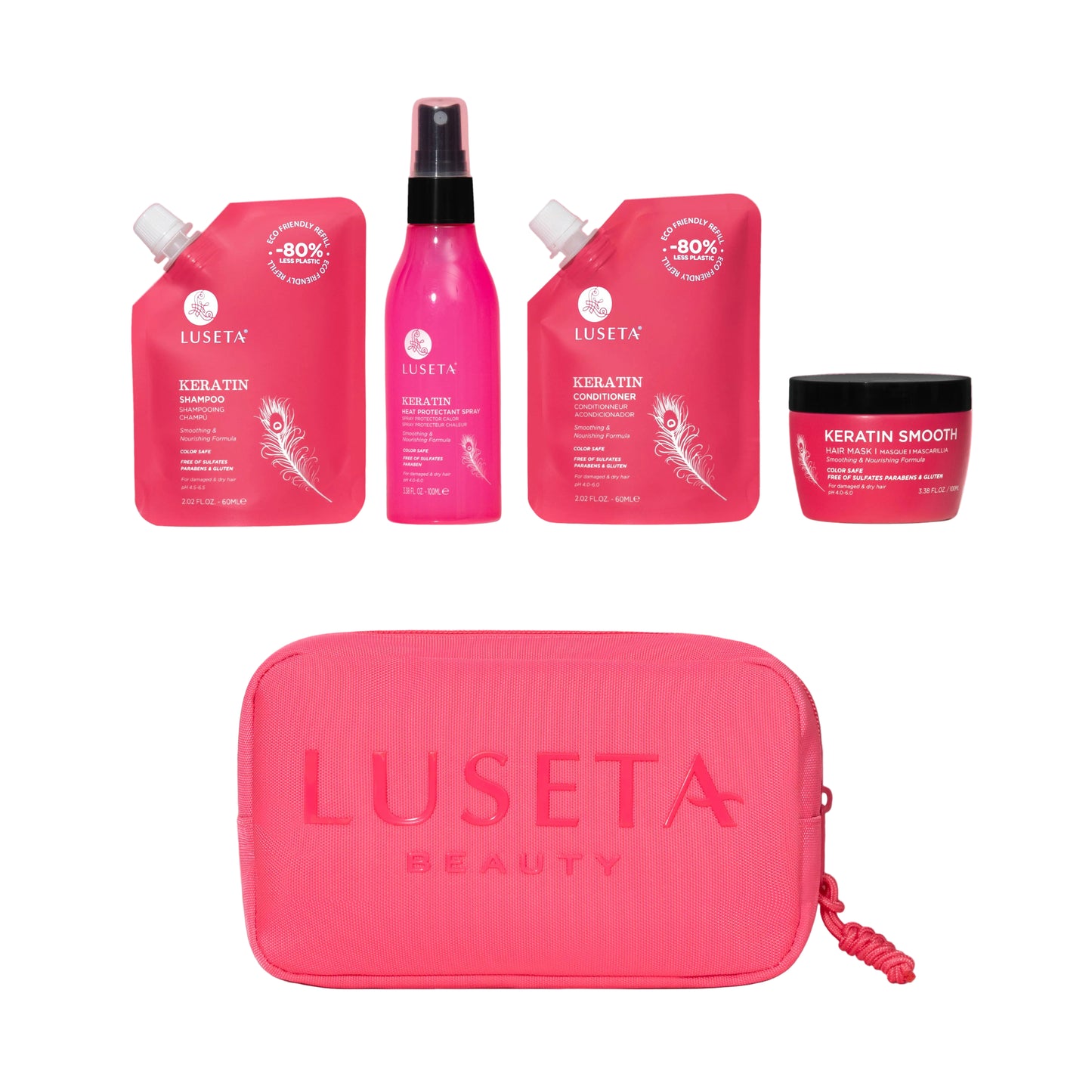 Luseta Beauty - Keratin Jet-Set Hair Smooth Kit