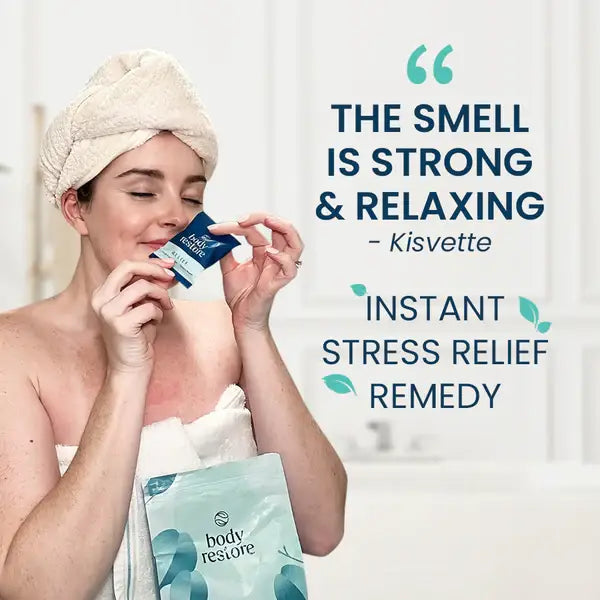 BODY RESTORE Shower Steamer Single Use Bath Bomb Self Care: Lavender