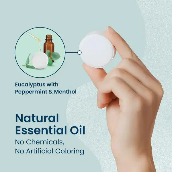 BODY RESTORE Shower Steamer Single Use Bath Bomb Self Care: Fresh Tea Tree