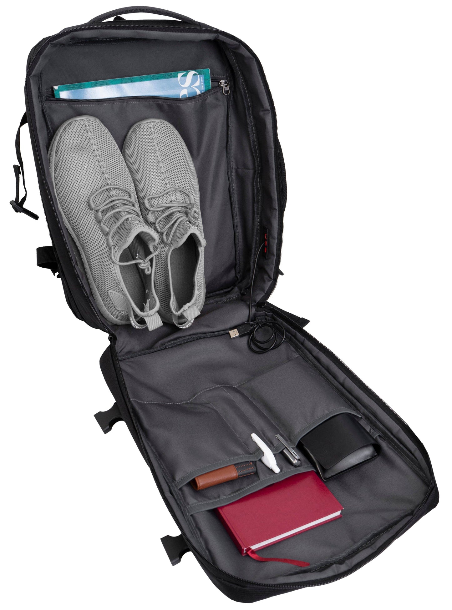 Jack Abrahams | The Mitchell | Men's 18-In Tarpaulin Expandable Travel Backpack with USB Port