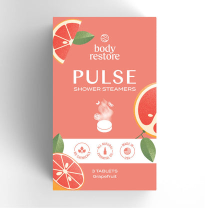 BODY RESTORE Shower Steamer Pack of 3 Set Kit : Bliss - Bergamot Spring