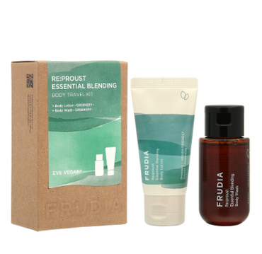 FRUIDA Vegan Essential Blending Body Lotion + Wash Travel Kit