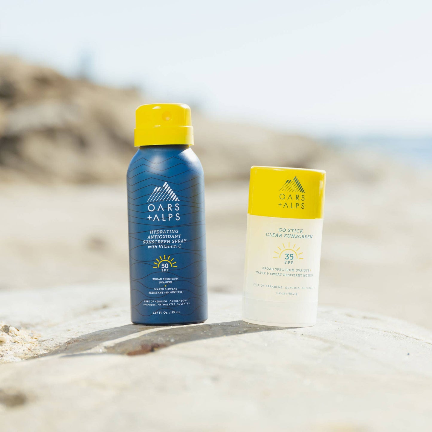 Oars + Alps - Travel Size Men's Hydrating Antioxidant SPF 50 Spray, TSA