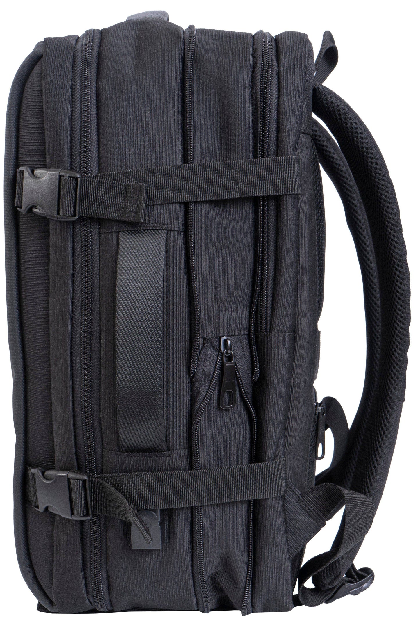 Jack Abrahams | The Mitchell | Men's 18-In Tarpaulin Expandable Travel Backpack with USB Port