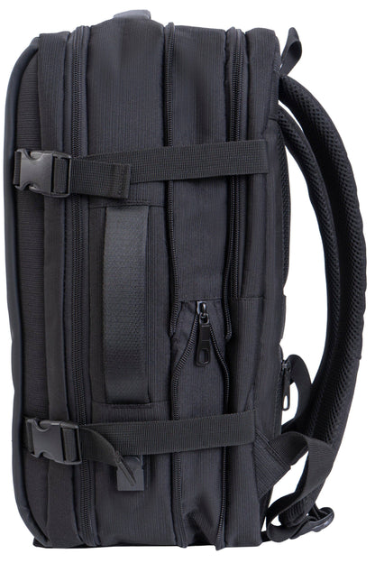 Jack Abrahams | The Mitchell | Men's 18-In Tarpaulin Expandable Travel Backpack with USB Port