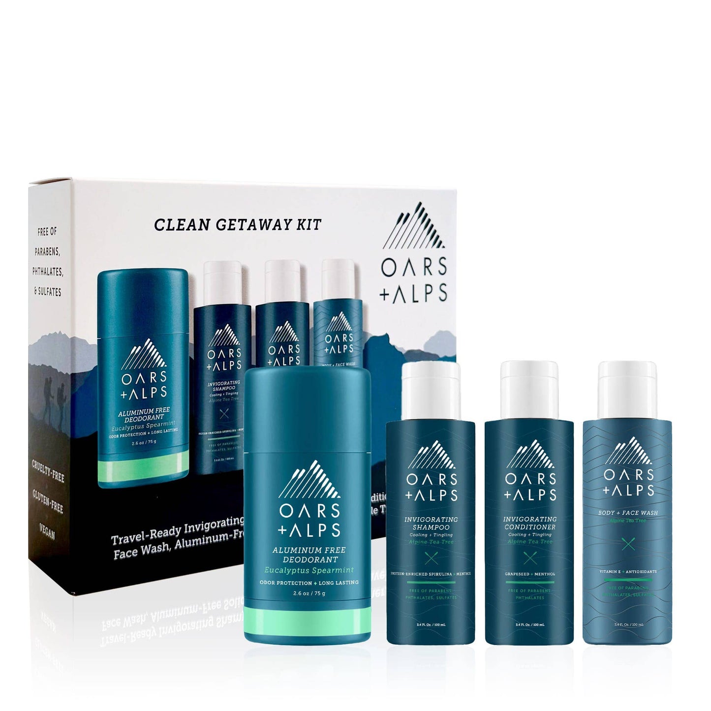 Oars + Alps - Clean Getaway Kit Men's Travel Essentials Gift Set